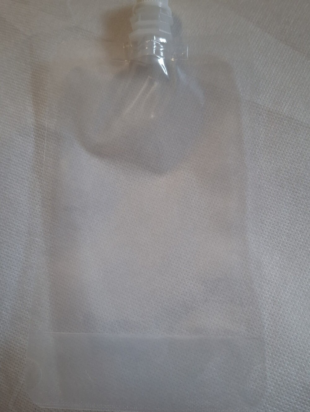 Set Of 24- 8oz Clear Refillable Travel Liquid Pouch with Spout - Transparent
